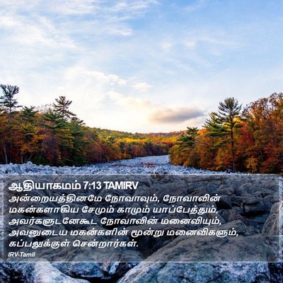 ஆதியாகமம் 7:13 TAMIRV Bible Verse Image