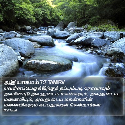 ஆதியாகமம் 7:7 TAMIRV Bible Verse Image