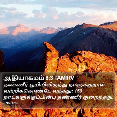 ஆதியாகமம் 8:3 TAMIRV Bible Verse Image