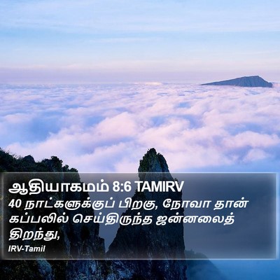 ஆதியாகமம் 8:6 TAMIRV Bible Verse Image