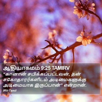 ஆதியாகமம் 9:25 TAMIRV Bible Verse Image