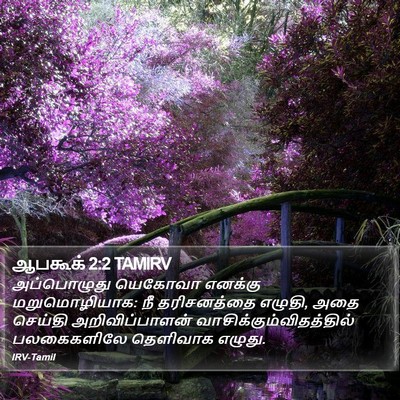 ஆபகூக் 2:2 TAMIRV Bible Verse Image