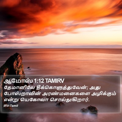 ஆமோஸ் 1:12 TAMIRV Bible Verse Image