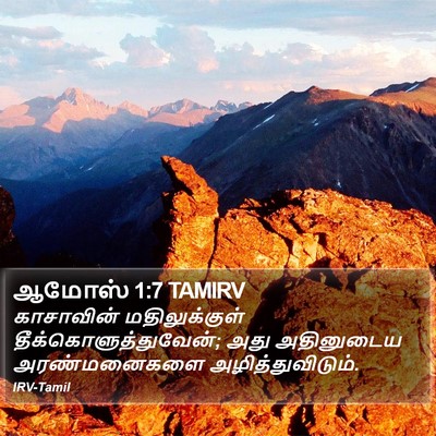 ஆமோஸ் 1:7 TAMIRV Bible Verse Image