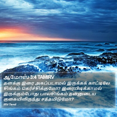 ஆமோஸ் 3:4 TAMIRV Bible Verse Image