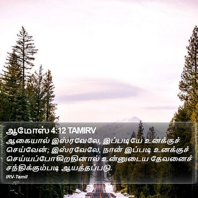 ஆமோஸ் 4:12 TAMIRV Bible Verse Image