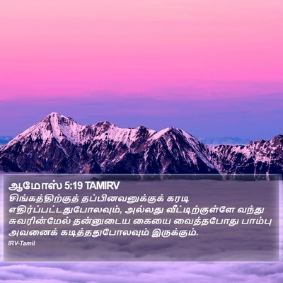 ஆமோஸ் 5:19 TAMIRV Bible Verse Image