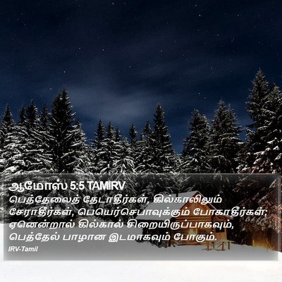 ஆமோஸ் 5:5 TAMIRV Bible Verse Image