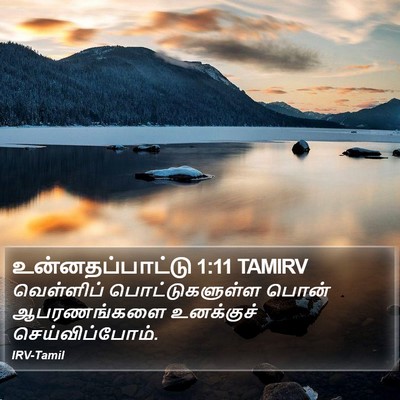 உன்னதப்பாட்டு 1:11 TAMIRV Bible Verse Image