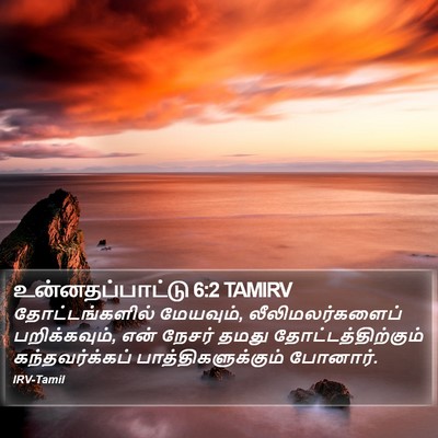உன்னதப்பாட்டு 6:2 TAMIRV Bible Verse Image