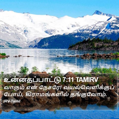 உன்னதப்பாட்டு 7:11 TAMIRV Bible Verse Image