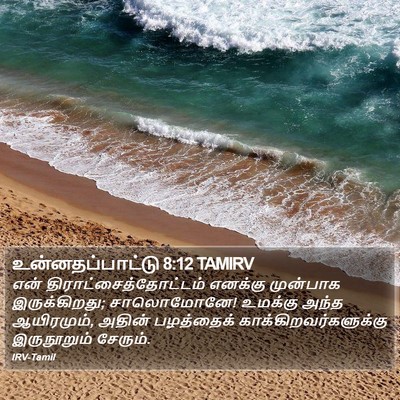 உன்னதப்பாட்டு 8:12 TAMIRV Bible Verse Image