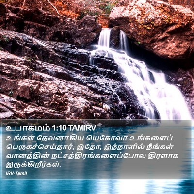 உபாகமம் 1:10 TAMIRV Bible Verse Image