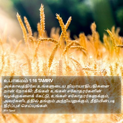 உபாகமம் 1:16 TAMIRV Bible Verse Image