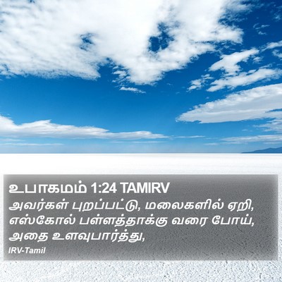 உபாகமம் 1:24 TAMIRV Bible Verse Image