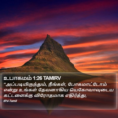 உபாகமம் 1:26 TAMIRV Bible Verse Image