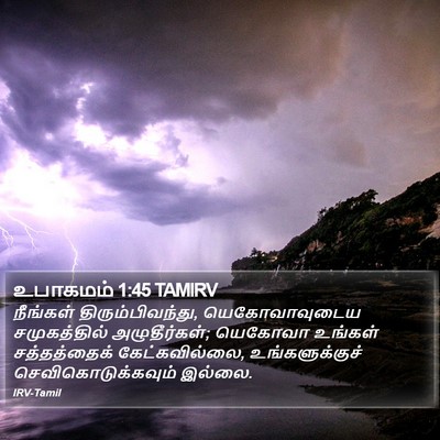 உபாகமம் 1:45 TAMIRV Bible Verse Image
