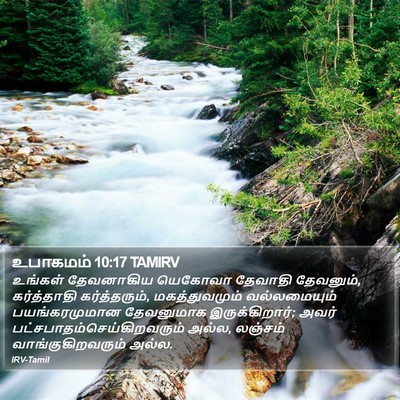உபாகமம் 10:17 TAMIRV Bible Verse Image