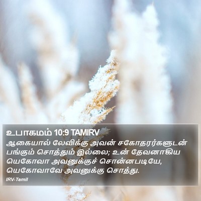 உபாகமம் 10:9 TAMIRV Bible Verse Image