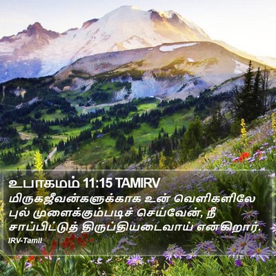 உபாகமம் 11:15 TAMIRV Bible Verse Image