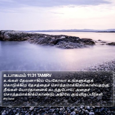 உபாகமம் 11:31 TAMIRV Bible Verse Image