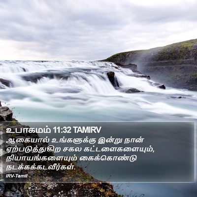 உபாகமம் 11:32 TAMIRV Bible Verse Image