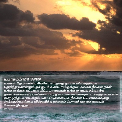 உபாகமம் 12:11 TAMIRV Bible Verse Image