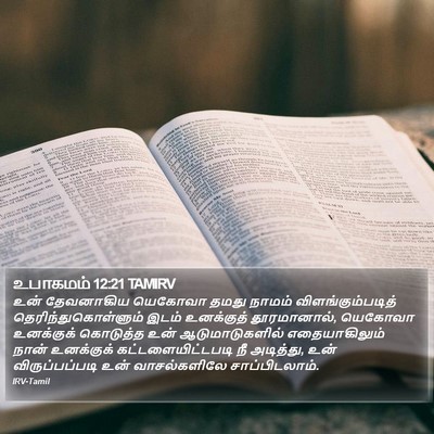 உபாகமம் 12:21 TAMIRV Bible Verse Image