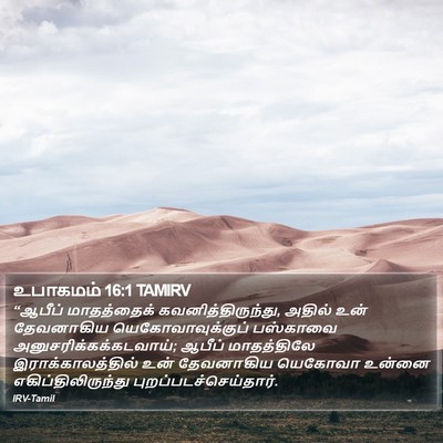உபாகமம் 16:1 TAMIRV Bible Verse Image
