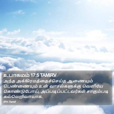 உபாகமம் 17:5 TAMIRV Bible Verse Image