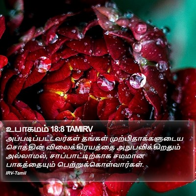 உபாகமம் 18:8 TAMIRV Bible Verse Image