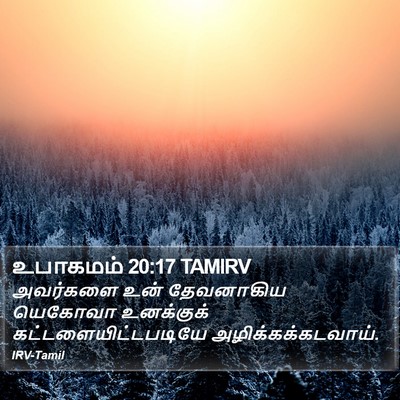 உபாகமம் 20:17 TAMIRV Bible Verse Image