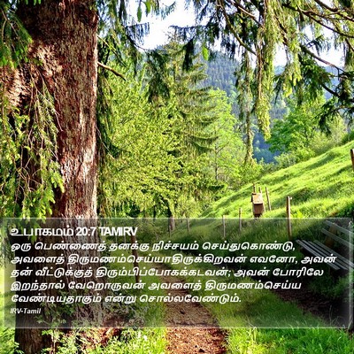உபாகமம் 20:7 TAMIRV Bible Verse Image