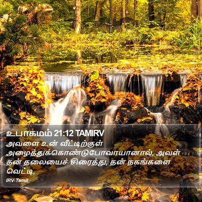 உபாகமம் 21:12 TAMIRV Bible Verse Image