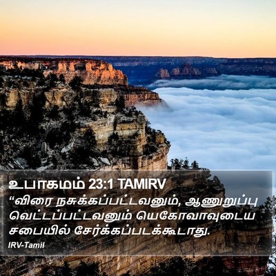 உபாகமம் 23:1 TAMIRV Bible Verse Image