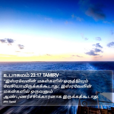 உபாகமம் 23:17 TAMIRV Bible Verse Image