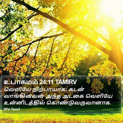 உபாகமம் 24:11 TAMIRV Bible Verse Image