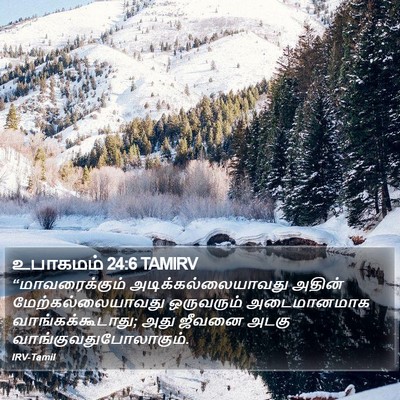 உபாகமம் 24:6 TAMIRV Bible Verse Image