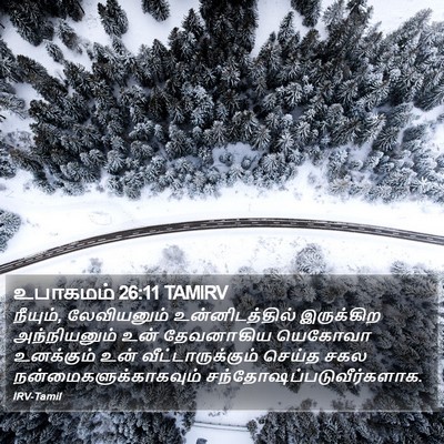 உபாகமம் 26:11 TAMIRV Bible Verse Image