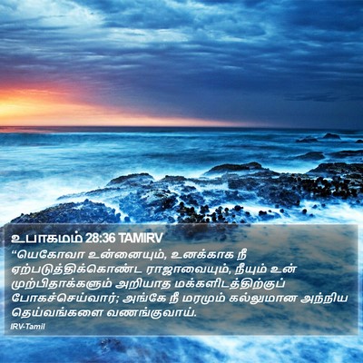 உபாகமம் 28:36 TAMIRV Bible Verse Image