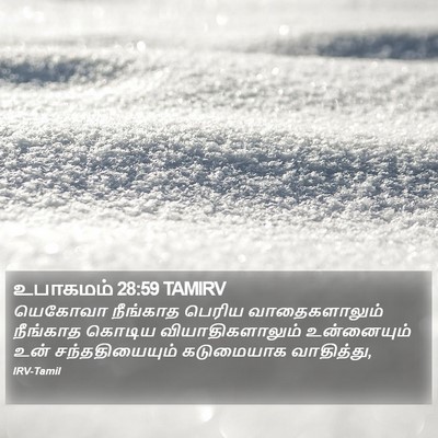 உபாகமம் 28:59 TAMIRV Bible Verse Image