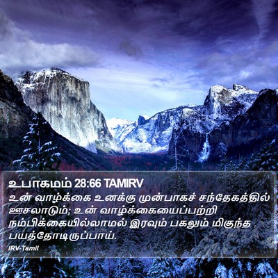 உபாகமம் 28:66 TAMIRV Bible Verse Image
