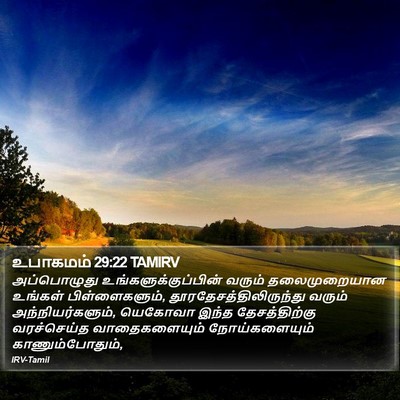 உபாகமம் 29:22 TAMIRV Bible Verse Image