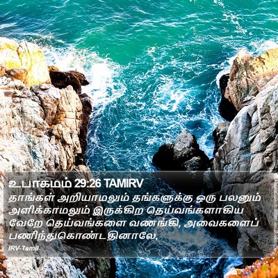 உபாகமம் 29:26 TAMIRV Bible Verse Image