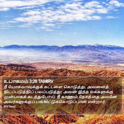உபாகமம் 3:28 TAMIRV Bible Verse Image
