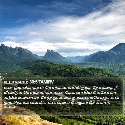 உபாகமம் 30:5 TAMIRV Bible Verse Image