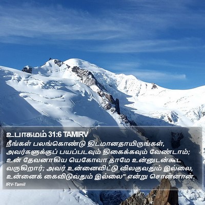 உபாகமம் 31:6 TAMIRV Bible Verse Image