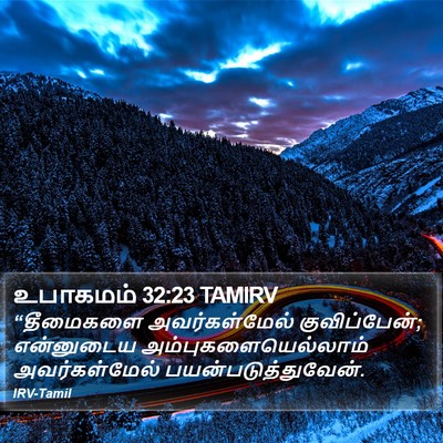 உபாகமம் 32:23 TAMIRV Bible Verse Image