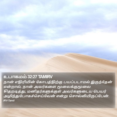 உபாகமம் 32:27 TAMIRV Bible Verse Image