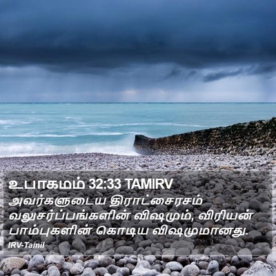 உபாகமம் 32:33 TAMIRV Bible Verse Image